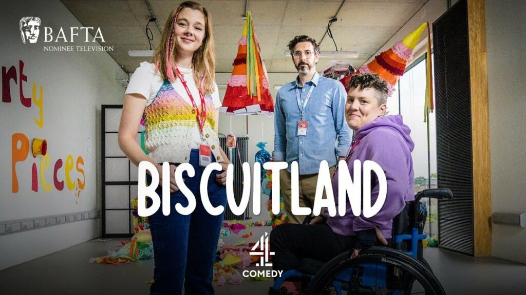 Image of actors from the Channel 4 TV comedy Biscuitland
